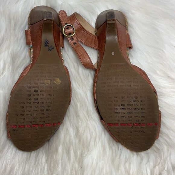Mix Mooz Wilma Tan Burnished Leather Heels Sz 6‎ - Picture 6 of 6